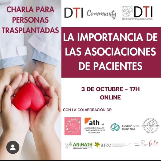 CHARLA PARA PERSONAS TRASPLANTADAS – LA IMPORTANCIA DE LAS ASOCIACIONES DE PACIENTES